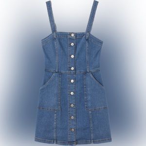 Overall Dress H&M Denim Dark Blue